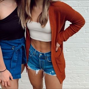 Burnt Orange Cardigan